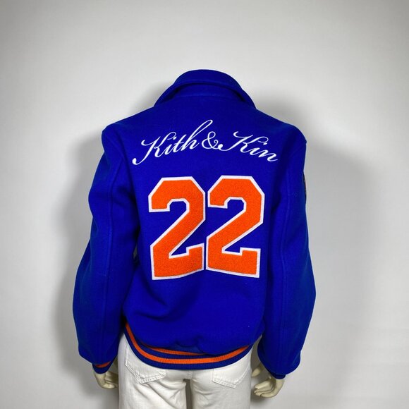 KITH New York Knicks Blue Wool Coaches Jacket - Picture 3 of 9